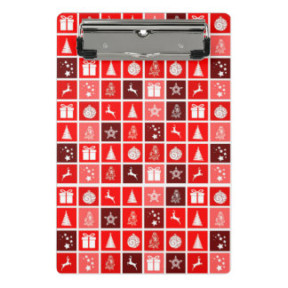 Niedlicher Baum-Rentier Mini Klemmbrett