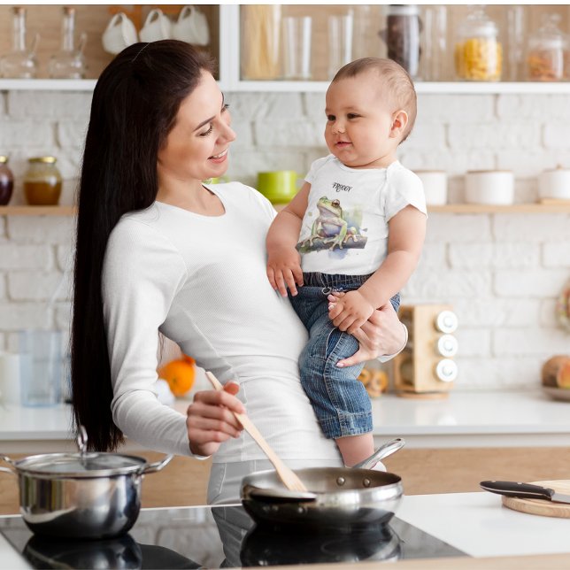 Niedlicher Baumfrosch, kundenspezifisch Baby Strampler (Von Creator hochgeladen)