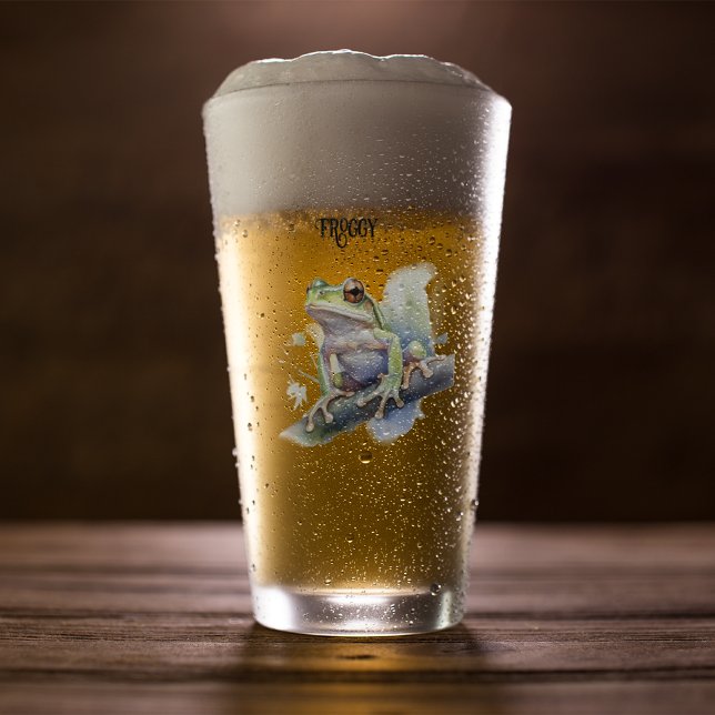 Niedlicher Baumfrosch, kundenspezifisch Glas (Von Creator hochgeladen)