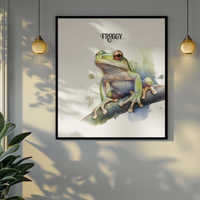 Niedlicher Baumfrosch, kundenspezifisch Poster (Von Creator hochgeladen)