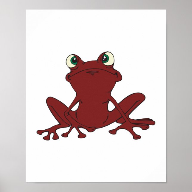 niedlicher Baumfrosch Poster (Vorne)