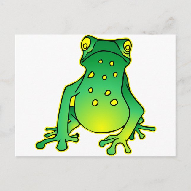 Niedlicher Baumfrosch Postkarte (Vorderseite)
