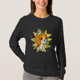Niedlicher Beagle Baby Geburtstagsfeier Dog Owner T-Shirt