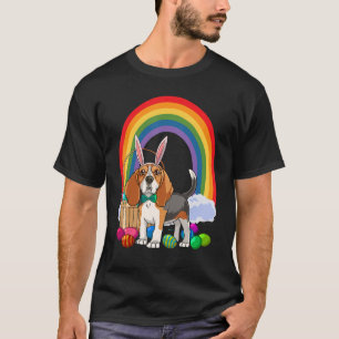 Niedlicher Beagle Bunny Dog Happy Ostereier T-Shirt