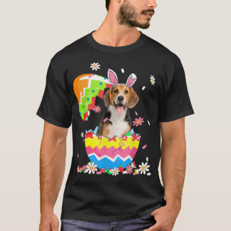 Niedlicher Beagle Bunny Oars Ostereier Männer Frau T-Shirt