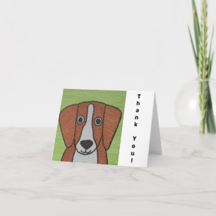 Niedlicher Beagle Dankeschön Karte