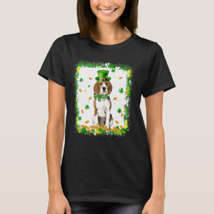 Niedlicher Beagle Dog St Patricks Day Irish Kleebl T-Shirt