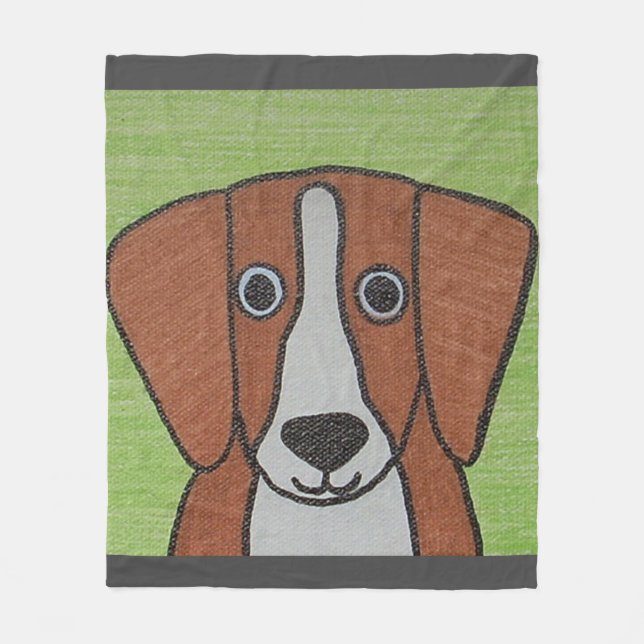 Niedlicher Beagle Fleece Blanket (Vorderseite)