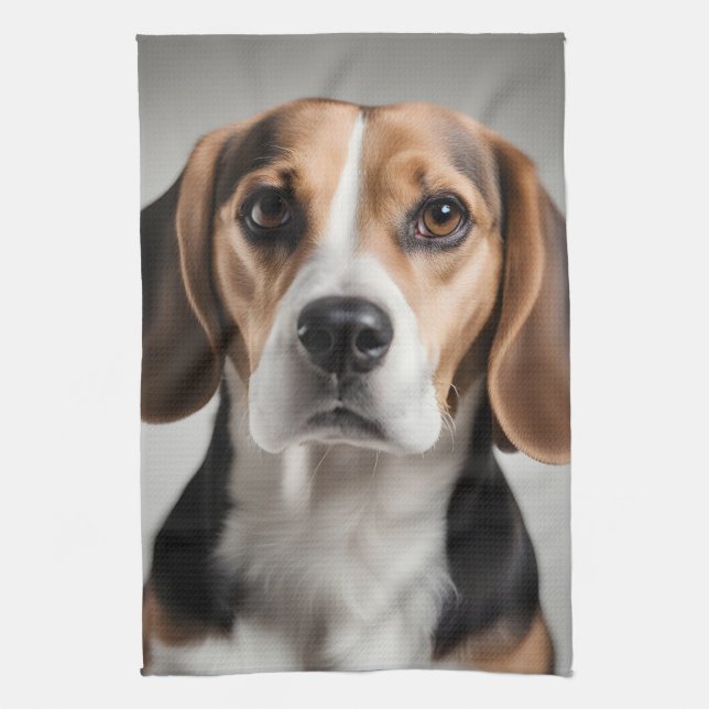 Niedlicher Beagle Geschirrtuch (Vertikal)