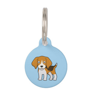 Niedlicher Beagle Haustiermarke