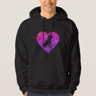 Niedlicher Beagle Herzhund für Mädchen Jugendliche Hoodie