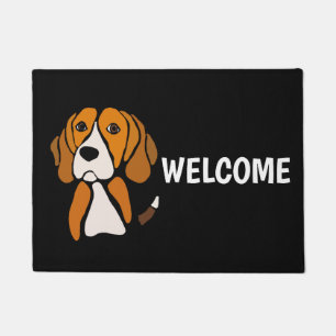 Niedlicher Beagle Hund Hund Abstrakt Art Fußmatte