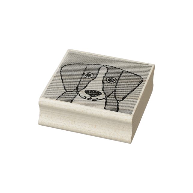 Niedlicher Beagle Kautschuk Briefmarke Gummistempel (Stempel)