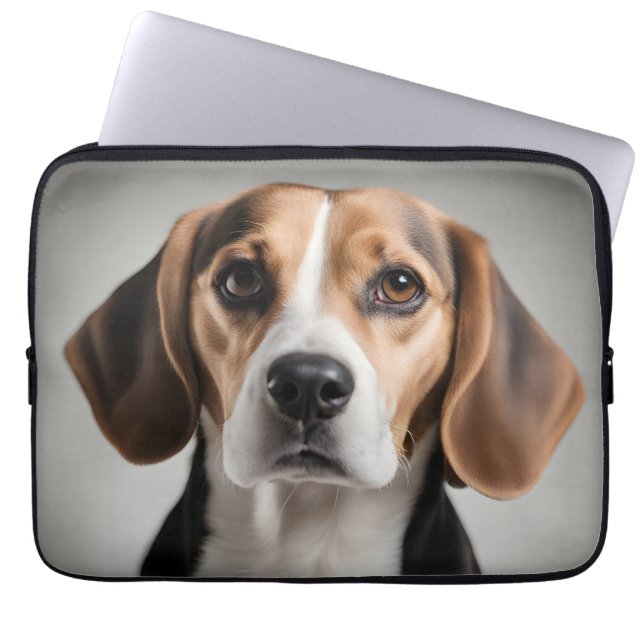Niedlicher Beagle Laptopschutzhülle (Vorderseite)