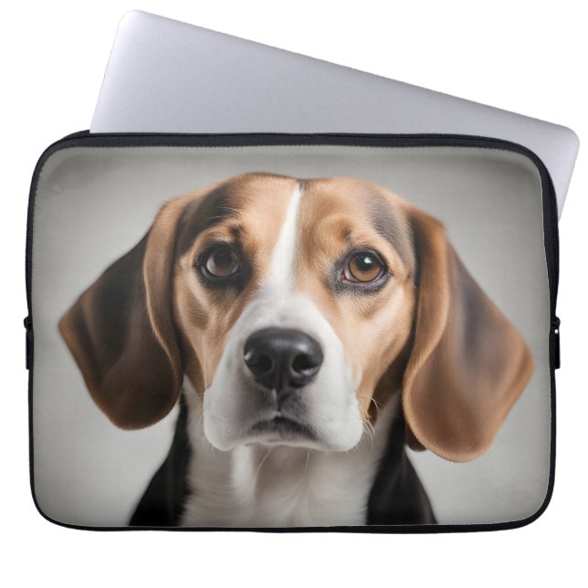 Niedlicher Beagle Laptopschutzhülle (Vorderseite)