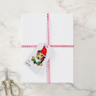 Niedlicher Beagle Liebt Weihnachtsgeschenke Geschenkanhänger
