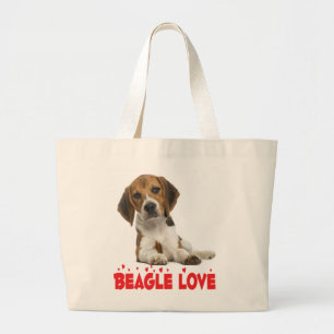 Niedlicher Beagle Lover Gift Puppy Dog Jumbo Stoffbeutel