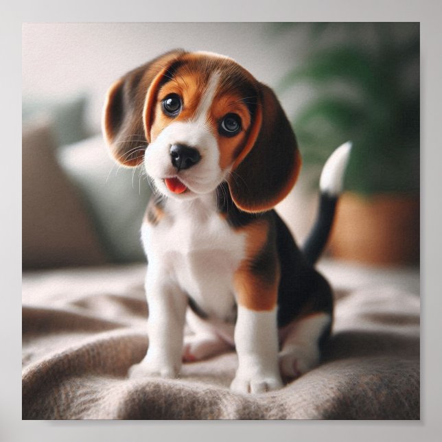 Niedlicher Beagle Poster (Vorne)
