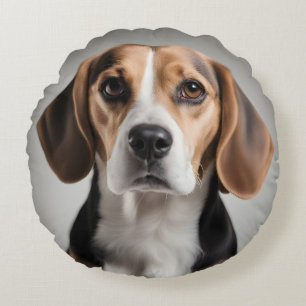 Niedlicher Beagle Rundes Kissen