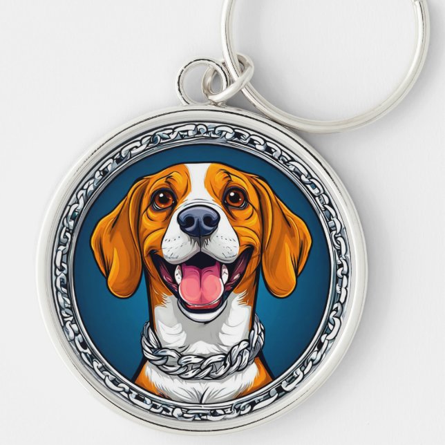 Niedlicher Beagle Schlüsselanhänger (Vorne)