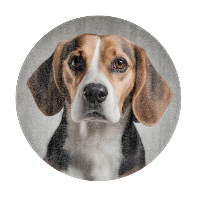 Niedlicher Beagle Schneidebrett (Vorderseite)