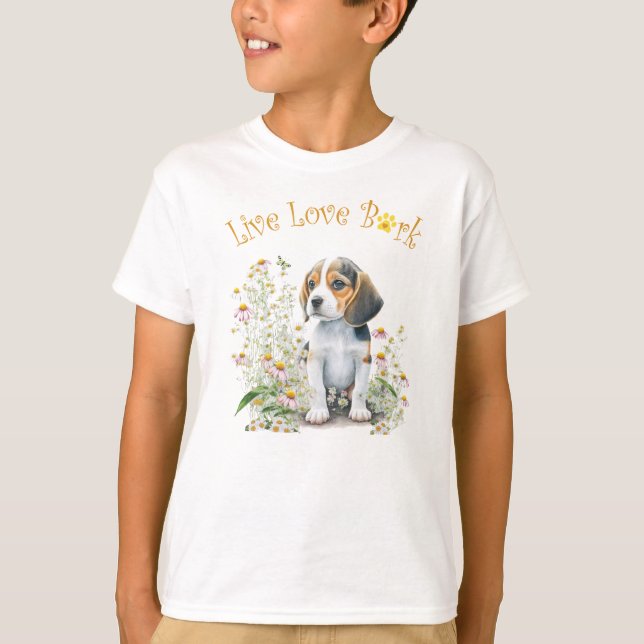 Niedlicher Beagle T-Shirt (Vorderseite)