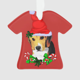 Niedlicher Beagle Welpen Weihnachten Ornament