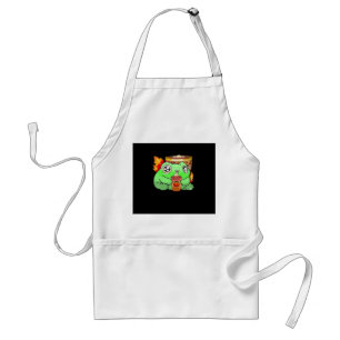 Niedlicher Beängstigender Frosch Pumpkin Gewürz La Schürze