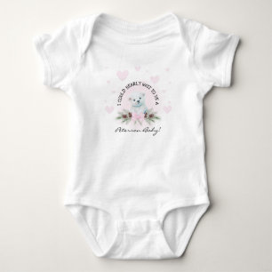 Niedlicher Begrüßungsgürtel New Baby Girl Pink Hea Strampler