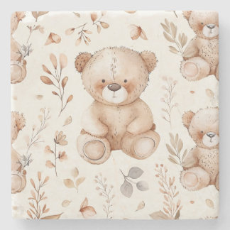 Niedlicher Beige-Kinderbär Steinuntersetzer