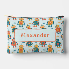 Niedlicher benutzerdefinierbarer Roboterdruck Zubehörtasche