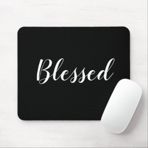 Niedlicher benutzerdefinierter schwarz-weißer Skri Mousepad
