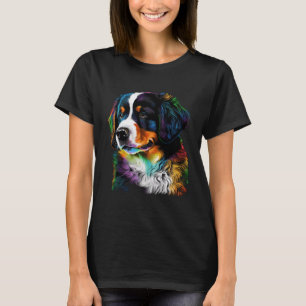 Niedlicher Berner Hund Welpe Einzigartig Kunstkuns T-Shirt