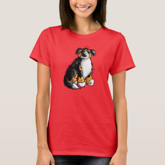 Niedlicher Bernese GebirgshundeCartoon-T - Shirt
