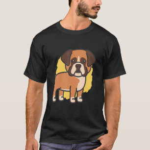 Niedlicher Besitzer des Boxer Hundes Welpe Pet Dog T-Shirt