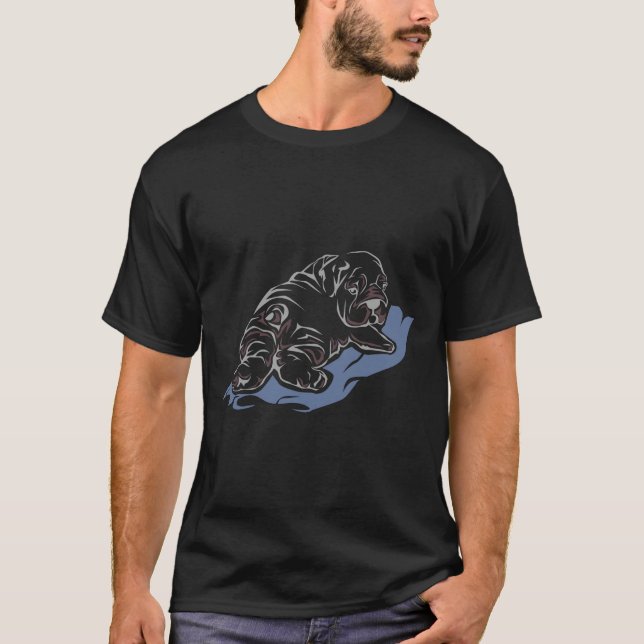 Niedlicher Besitzer von Bulldog Haustieren T-Shirt (Vorderseite)