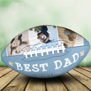 Niedlicher bester Vater Familie 3 FotoCollage Keep Football