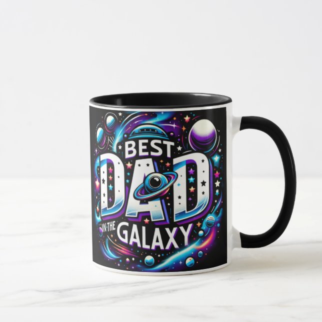 Niedlicher bester Vater im Galaxy Tasse Wrap (Rechts)