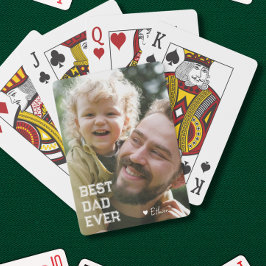Niedlicher bester Vater je Spielkarten