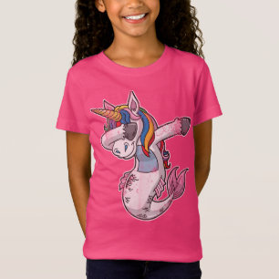 Niedlicher betupfender MeerjungfrauUnicorn T-Shirt