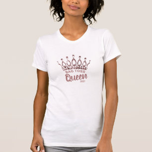 Niedlicher Beutel Toss Queen Rose Gold Glitzer Cro T-Shirt