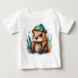 Niedlicher Biber Baby T-shirt