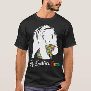 Niedlicher Big Brother Bären Autismus Bewusstsein  T-Shirt