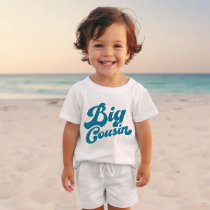 Niedlicher Big Cousin   Ocean Blue Matching Family Baby T-shirt