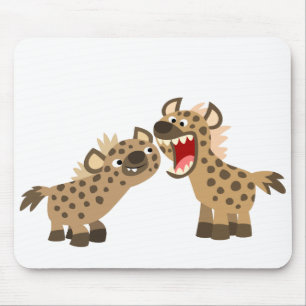 Niedlicher Big Teethed Cartoon Hyenas Mousepad