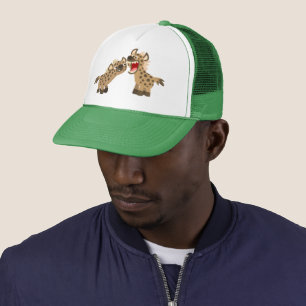 Niedlicher Big Teethed Cartoon Hyenas Trucker Hat Truckerkappe