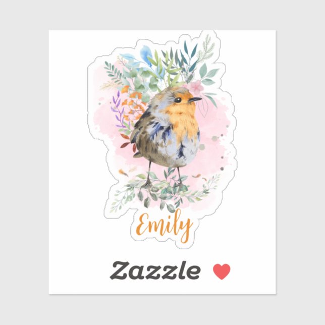 Niedlicher Bird Aufkleber (Blatt)