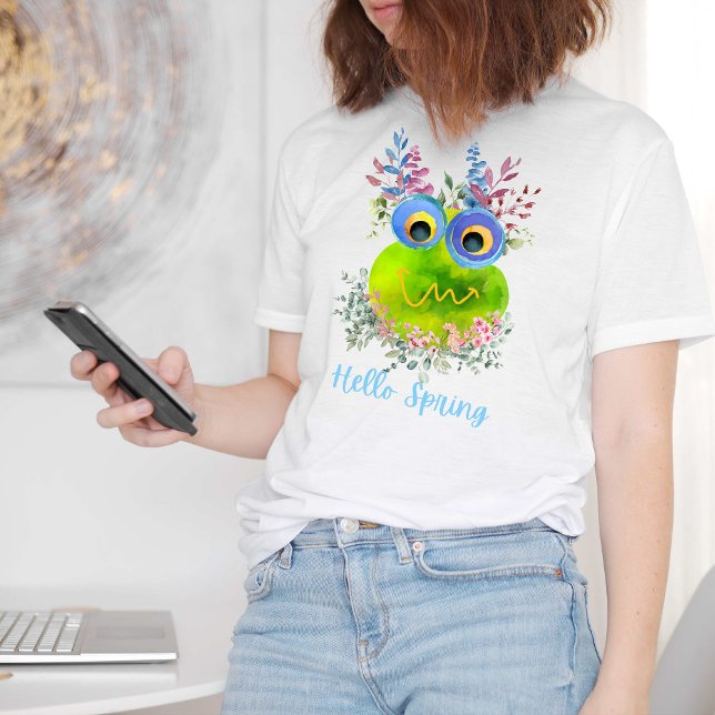 Niedlicher Bird Hello Spring T-Shirt (Von Creator hochgeladen)