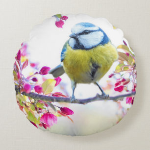 Niedlicher Bird Rundes Kissen