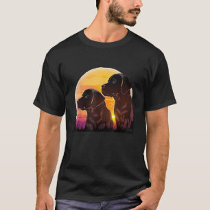 Niedlicher Black Lab Black Labrador Retriever Pupp T-Shirt